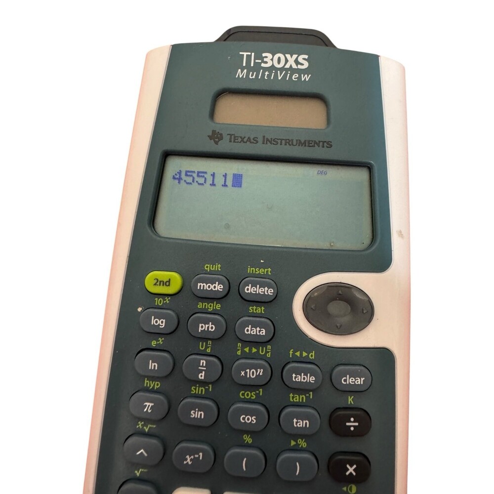 Texas Instruments TI-30XS MultiView Scientific Calculator Blue White Tested Work - Picture 4 of 8